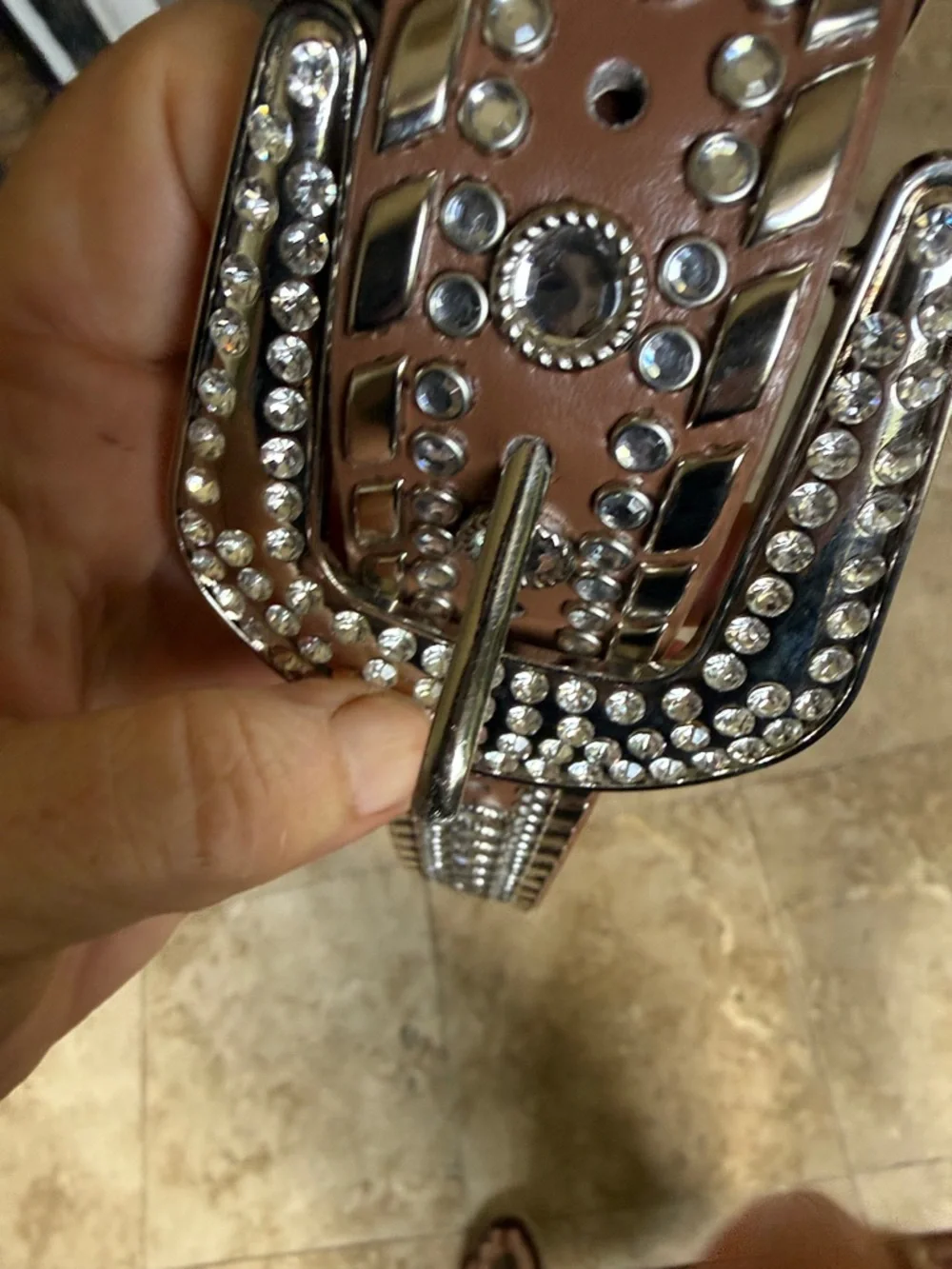 RHINESTONE ladies western belt NWOT, perfect condition size medium